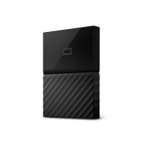 Western Digital - My Passport 1TB Auto Backup Password Protection Portable HDD - Black