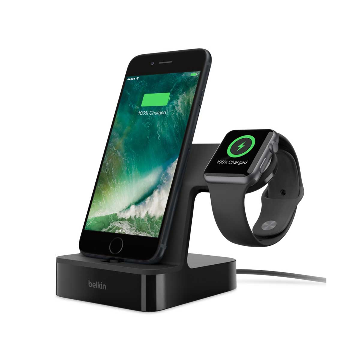 Belkin PowerHouse Charge Dock for Apple Watch and iPhone - White