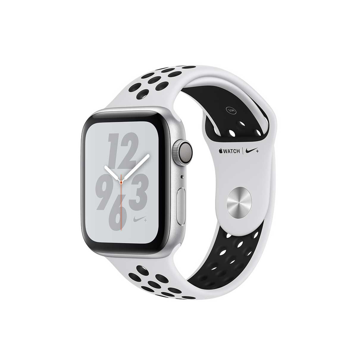 Apple Watch Nike+ Series 4 GPS, 44mm Silver Aluminum Case with Pure Platinum/Black Nike Sport Band