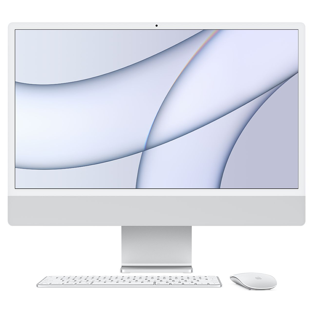 iMac 24-inch Apple M1 Retina 4.5K 8‑core CPU 8‑core GPU 256GB Silver MGPC3