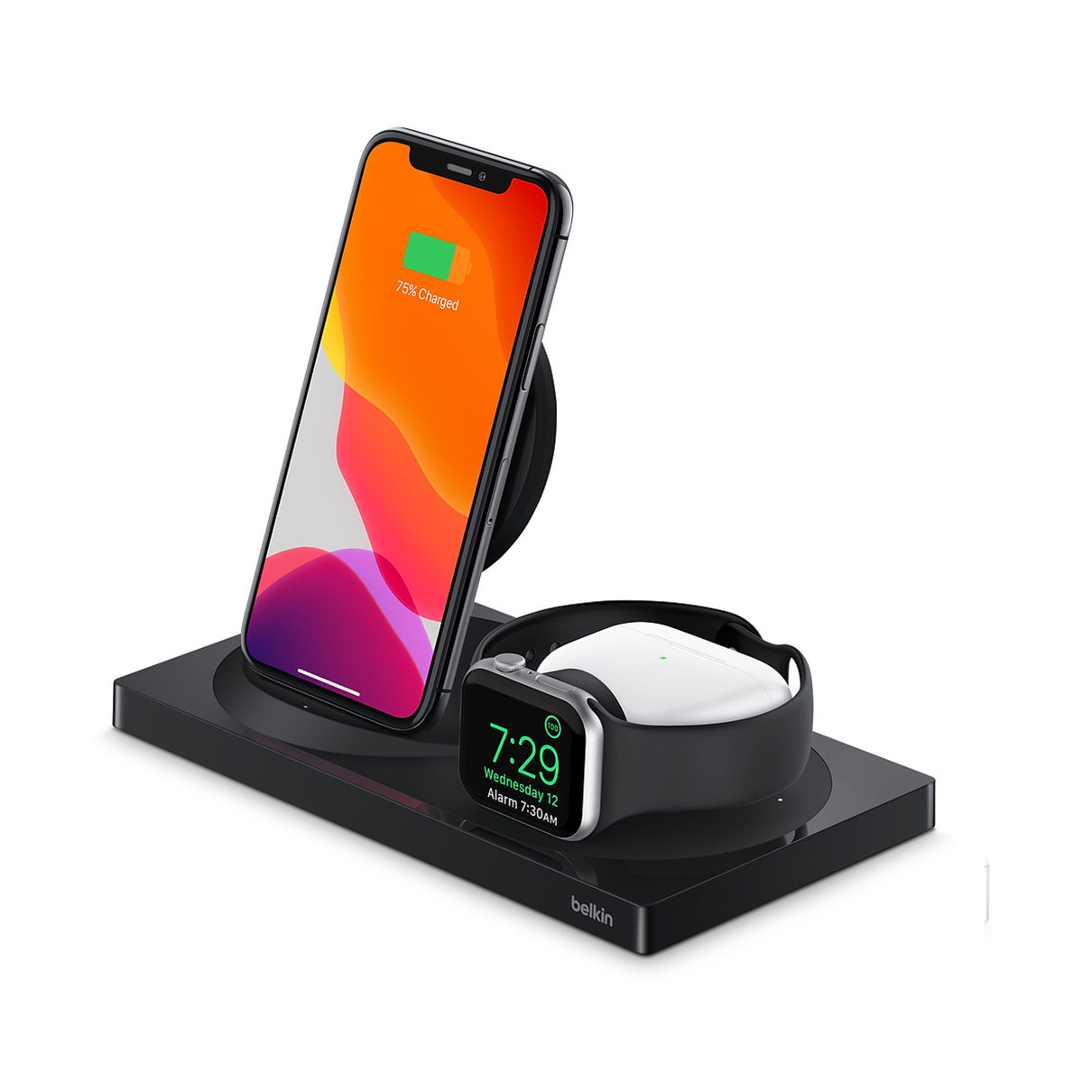 Belkin BOOST CHARGE 3 in 1 Wireless Charger for iPhone Apple Watch AirPods Black