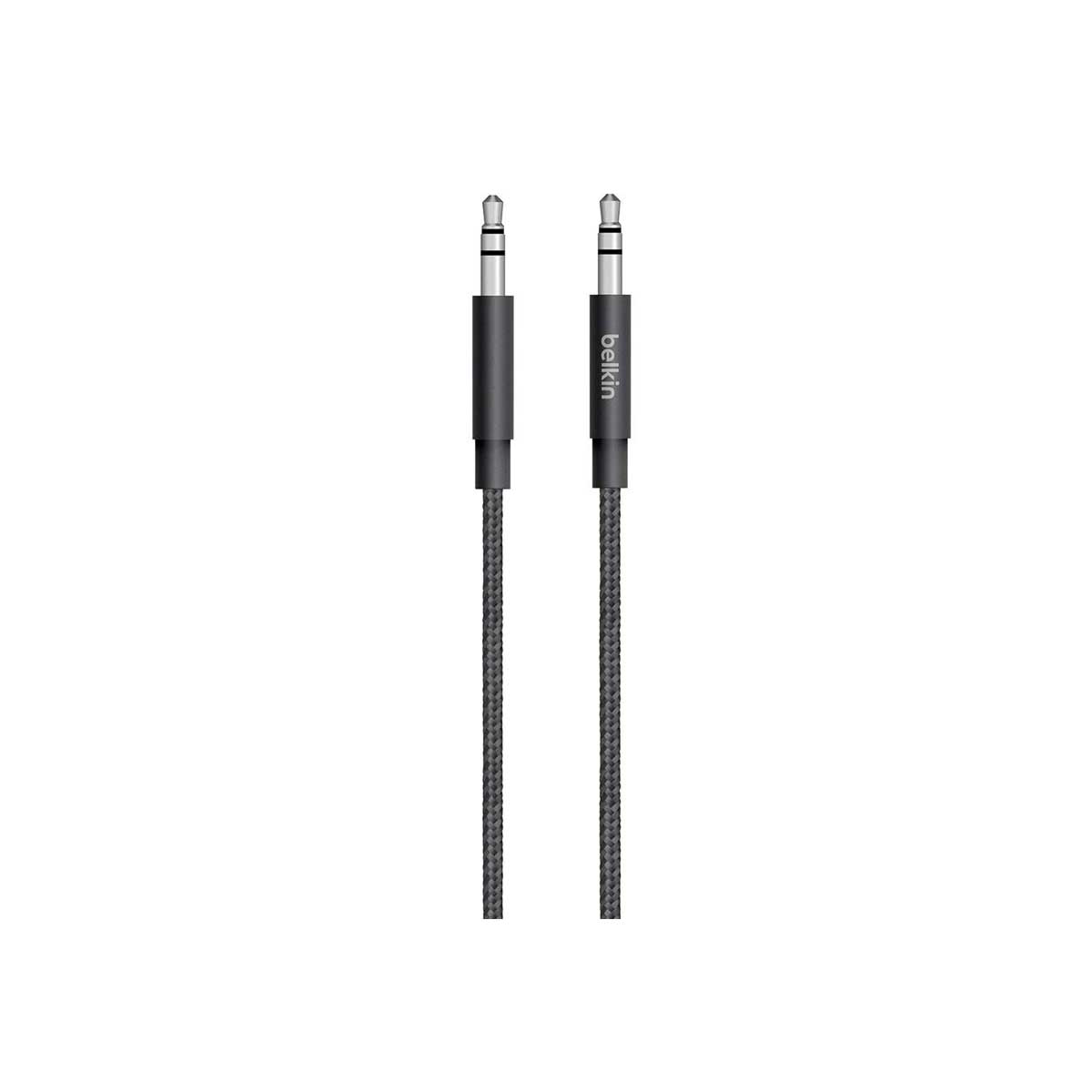 Belkin - MIXIT Metallic AUX Cable - Black